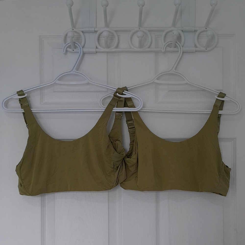 Knotty Knickers Olive Green Sports Bra